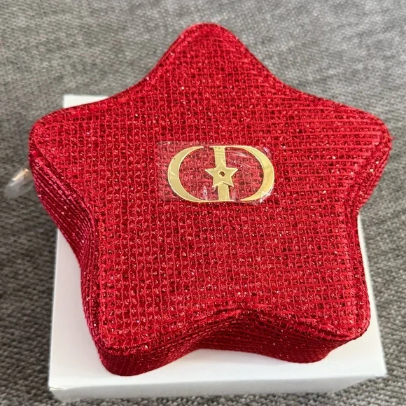 Dior Lunar New Year Red Star Makeup Bag Cosmetic Pouch Mini New Authentic - Picture 12 of 17